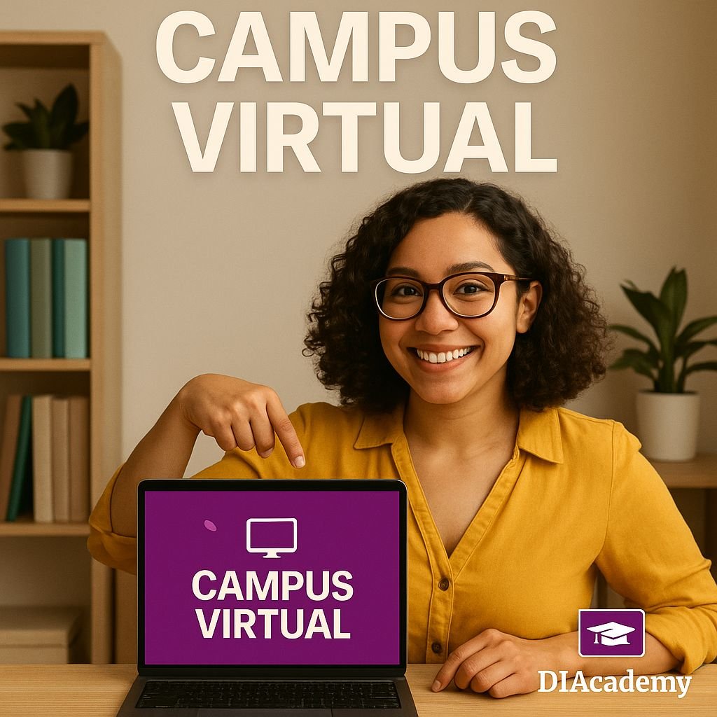 Inglés para adultos 2 Maestra de Inglés mostrando un campus virtual desde su laptop